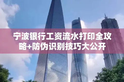 宁波银行工资流水打印全攻略+防伪识别技巧大公开