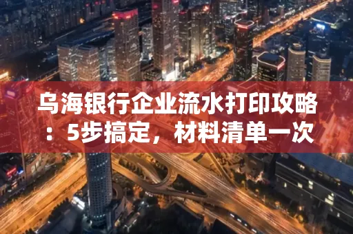 乌海银行企业流水打印攻略：5步搞定，材料清单一次备齐！